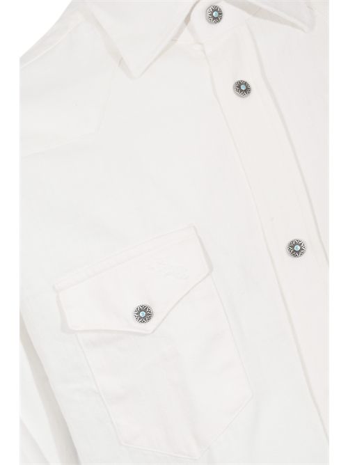 Camicia Texas in bull di cotone SARTORIO NAPOLI | TEXAS0101X